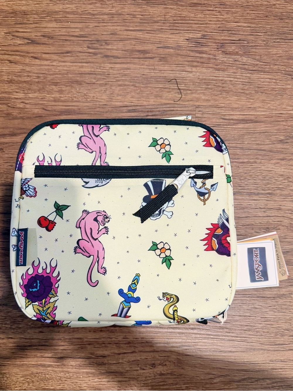 BRAND NEW Jansport Lunch Break Lunch Box Traditional Tattoos